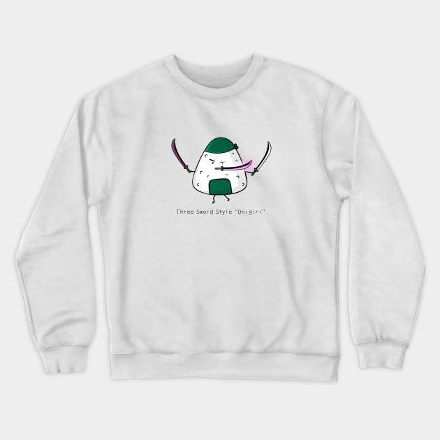 cute onigiri cosplay zoro Crewneck Sweatshirt by wordspotrayal